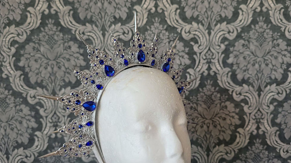 Thumbnail: Kroon zilver blauw