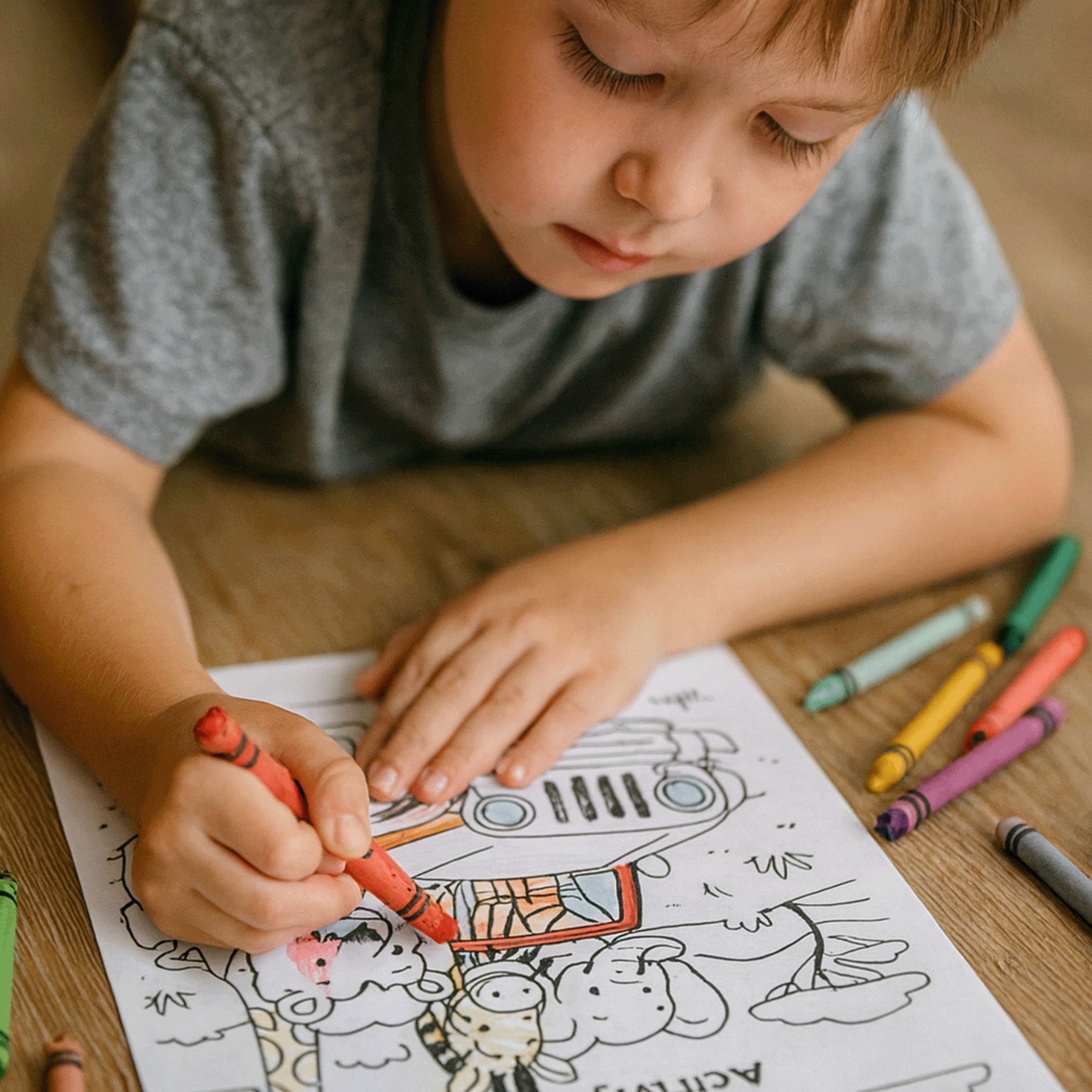 Activity Book: Big 5 Animal Road Trip