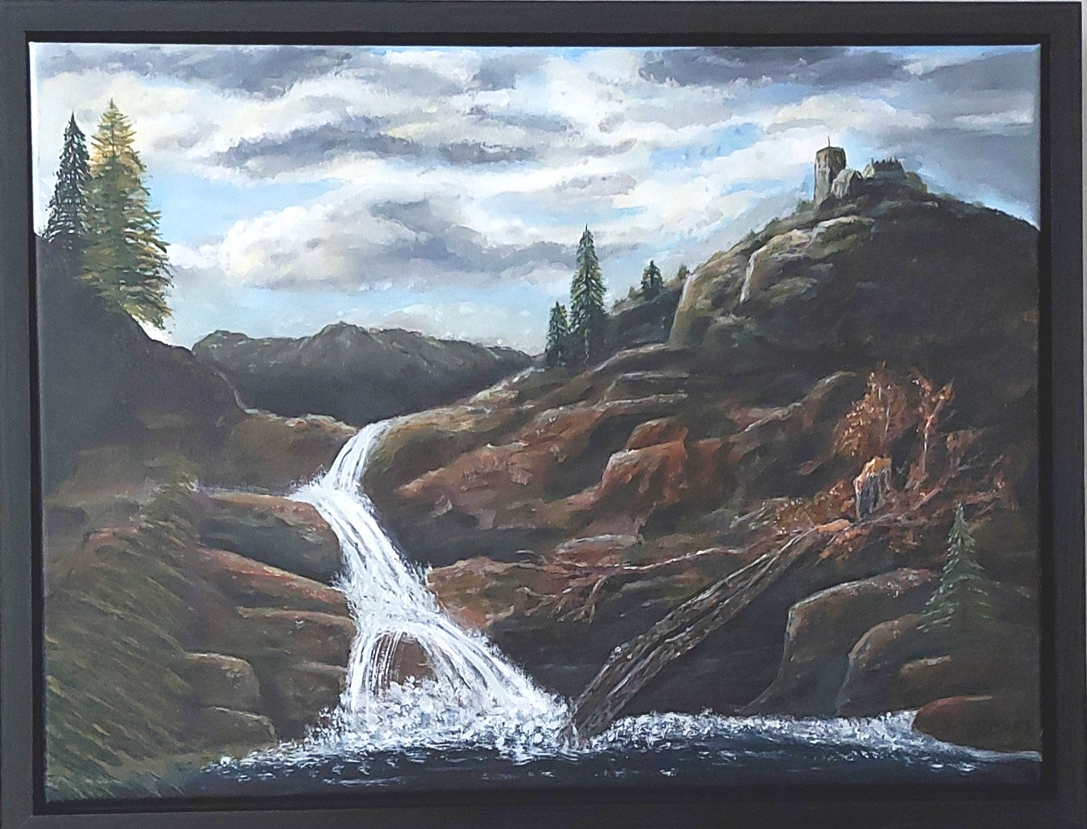 Castle on the Hill (18" x 24") Framed