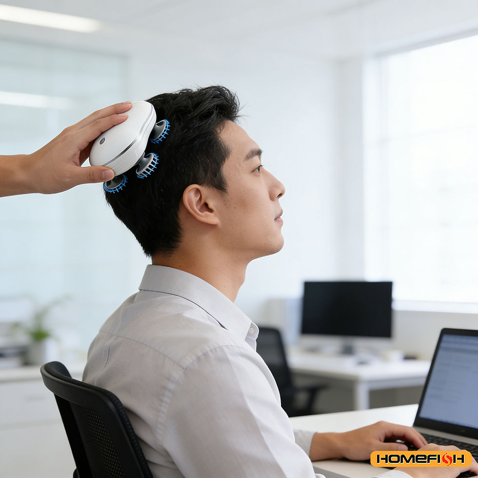 Thumbnail: 2-in-1 Electric Scalp Cleaner & Pet Massager – Deep Vibration Brush for Hair W