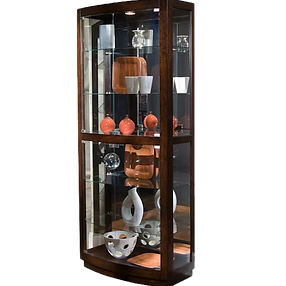 curved glass curio cabinet in queen creek, az