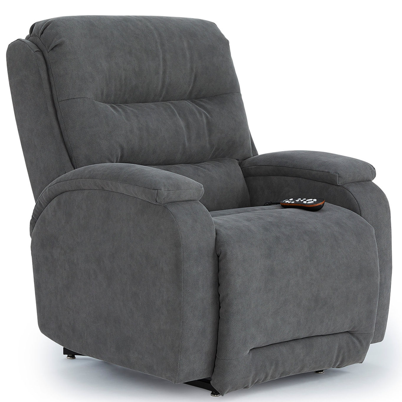 dark grey fabric zero gravity recliner