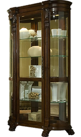 decorative curio cabinet in a peoria, az home