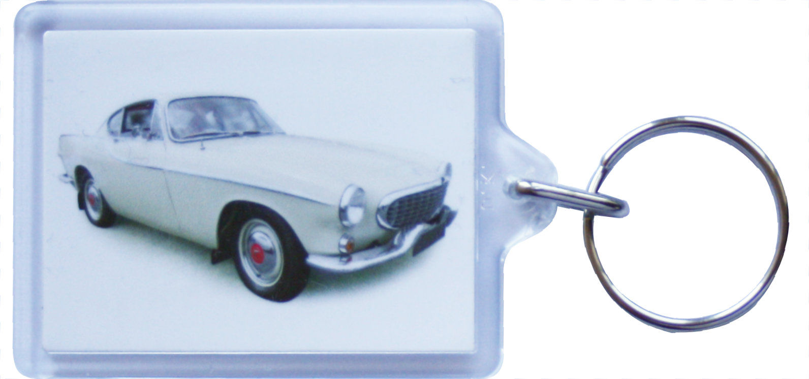 Volvo P1800s 1963 - Keyring with 50x35mm insert – Swedish Car Enthusiast Gift