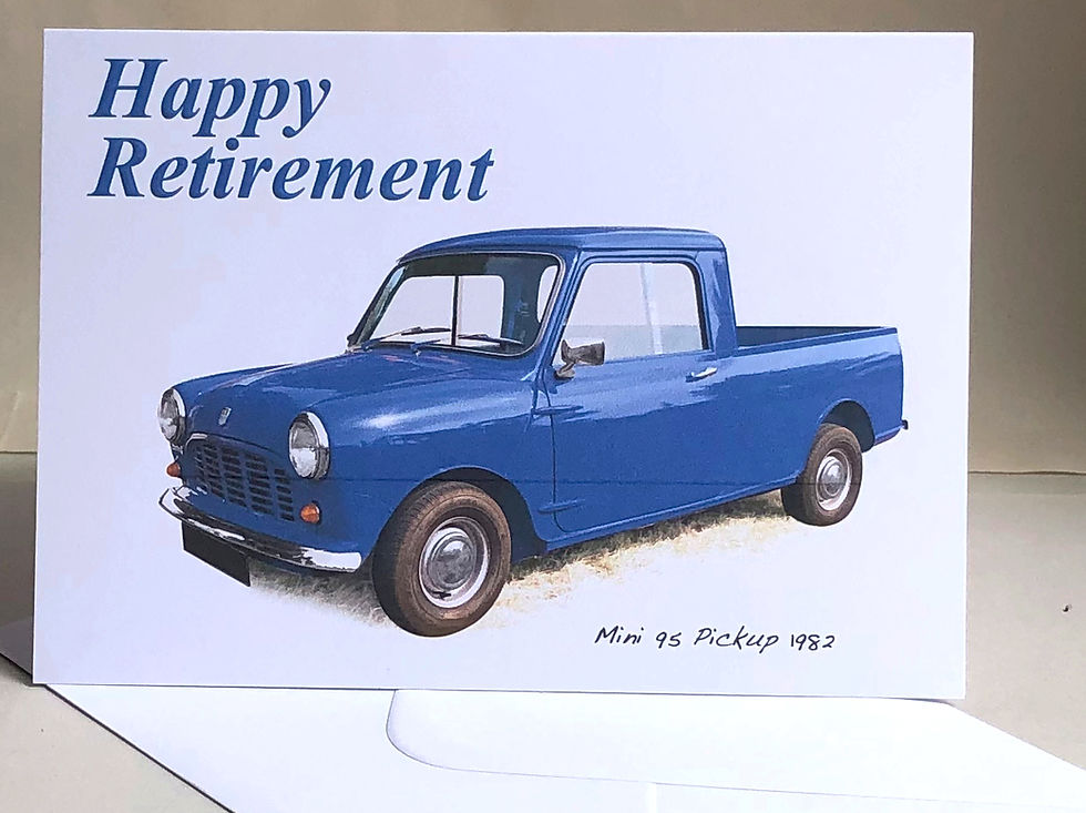 Thumbnail: Mini 95 Pick Up 1982 Card (5x7in): Happy Birthday, Anniversary or Plain