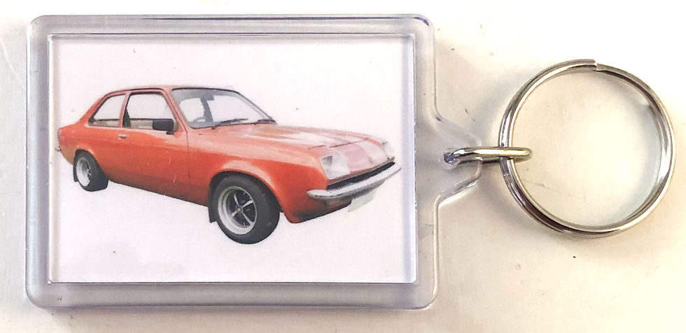 Thumbnail: Vauxhall Chevette - Clear Plastic keyring with a 50 x 35mm insert 