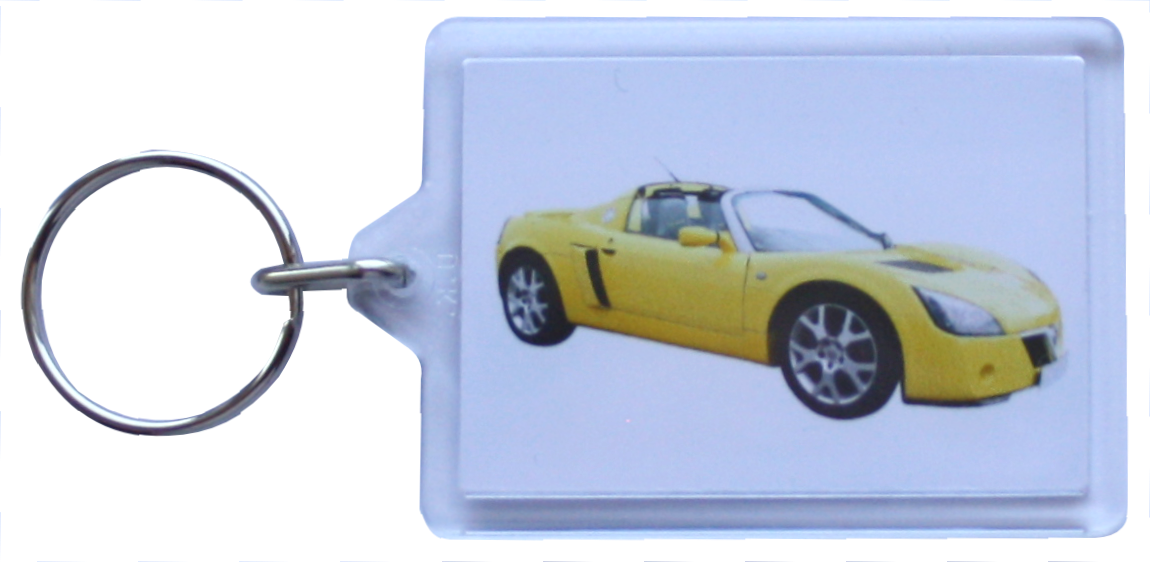 Vauxhall VX220 - Clear Plastic Keyring with 50x35mm insert