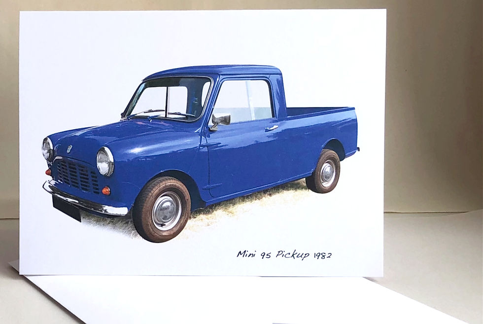 Thumbnail: Mini 95 Pick Up 1982 Card (5x7in): Happy Birthday, Anniversary or Plain