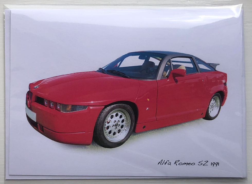 Thumbnail: Alfa Romeo SZ 1991 Cards (5x7in): Happy Birthday, Anniversary or Plain