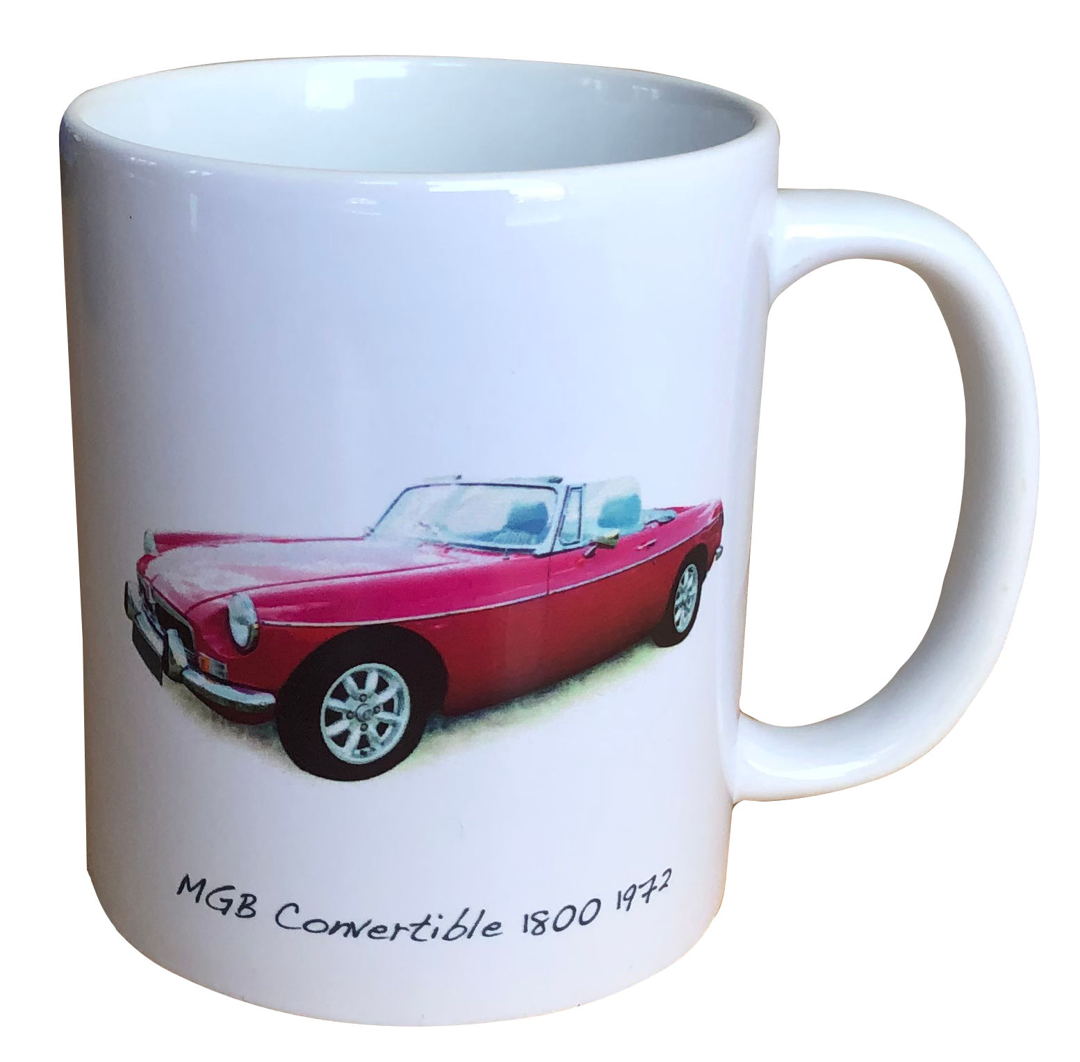 MGB Convertible 1972 Ceramic Mug - Single, Set of Two or Set of Four