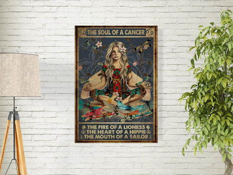 Order -The Soul Of A Cancer The Fire OF A LIONESS Poster and Canvas