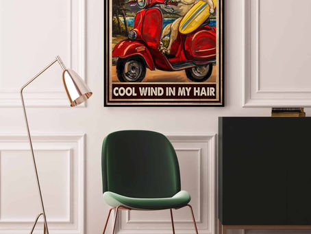 New -Girl with Dachshund And She Lived Happily Ever After Poster, Canvas