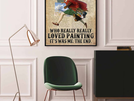 Pickup now -Once Upon A Time There Was A Girl Who Really Loved Painting Poster, Canvas