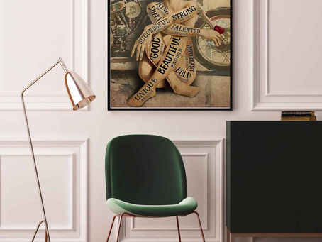 Shop -Motorcycle Girl Become Strong Beautiful Poster, Canvas