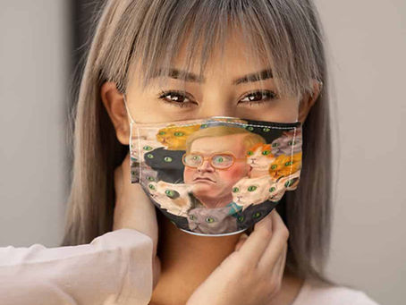 Cover your body with amazing -Bubbles Trailer Park Boys I Roll My Kitties Face Mask