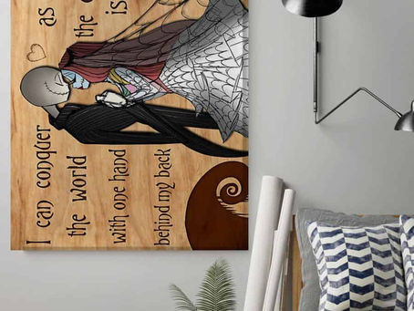 Pickup now -NEW Jack Skellington and Sally I can conquer the world with one hand behind my back post