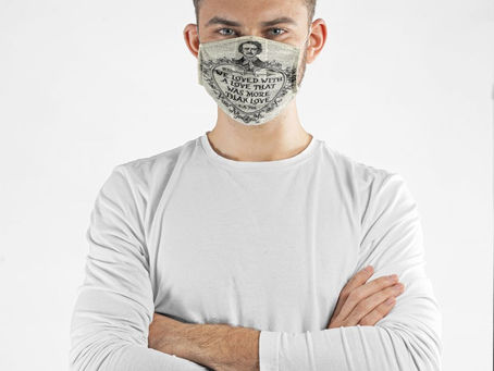 Buy -We Loved With A Love That Was More Than Love Face Mask