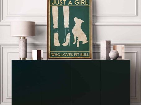 Pickup now -Just A Girl Who Loves Pitbulls Poster And Canvas
