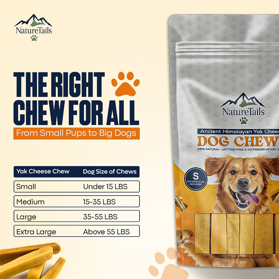 Thumbnail: NatureTails Premium Himalayan Dog Chews, Dog Treats Large - 1 LB Bag