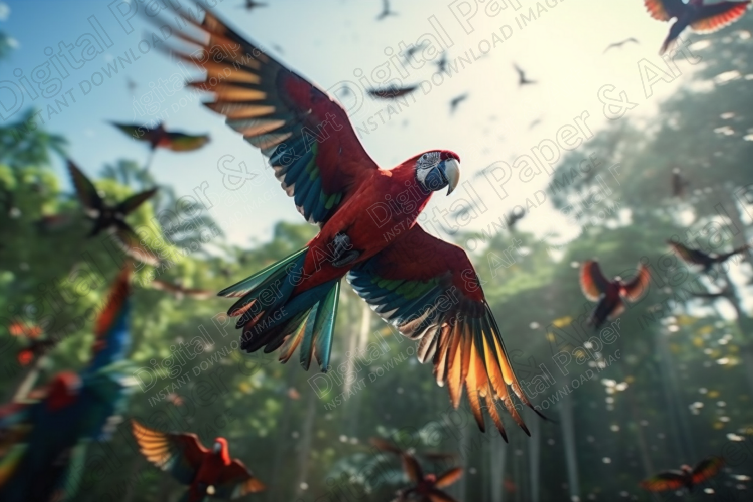 GoPro Photography of Wild Parrots