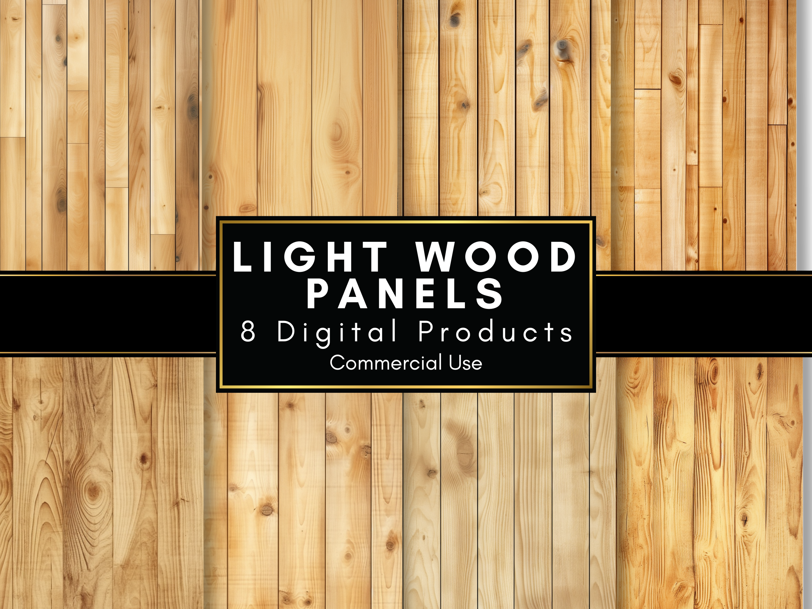 Light Wood Panels Digital Paper
