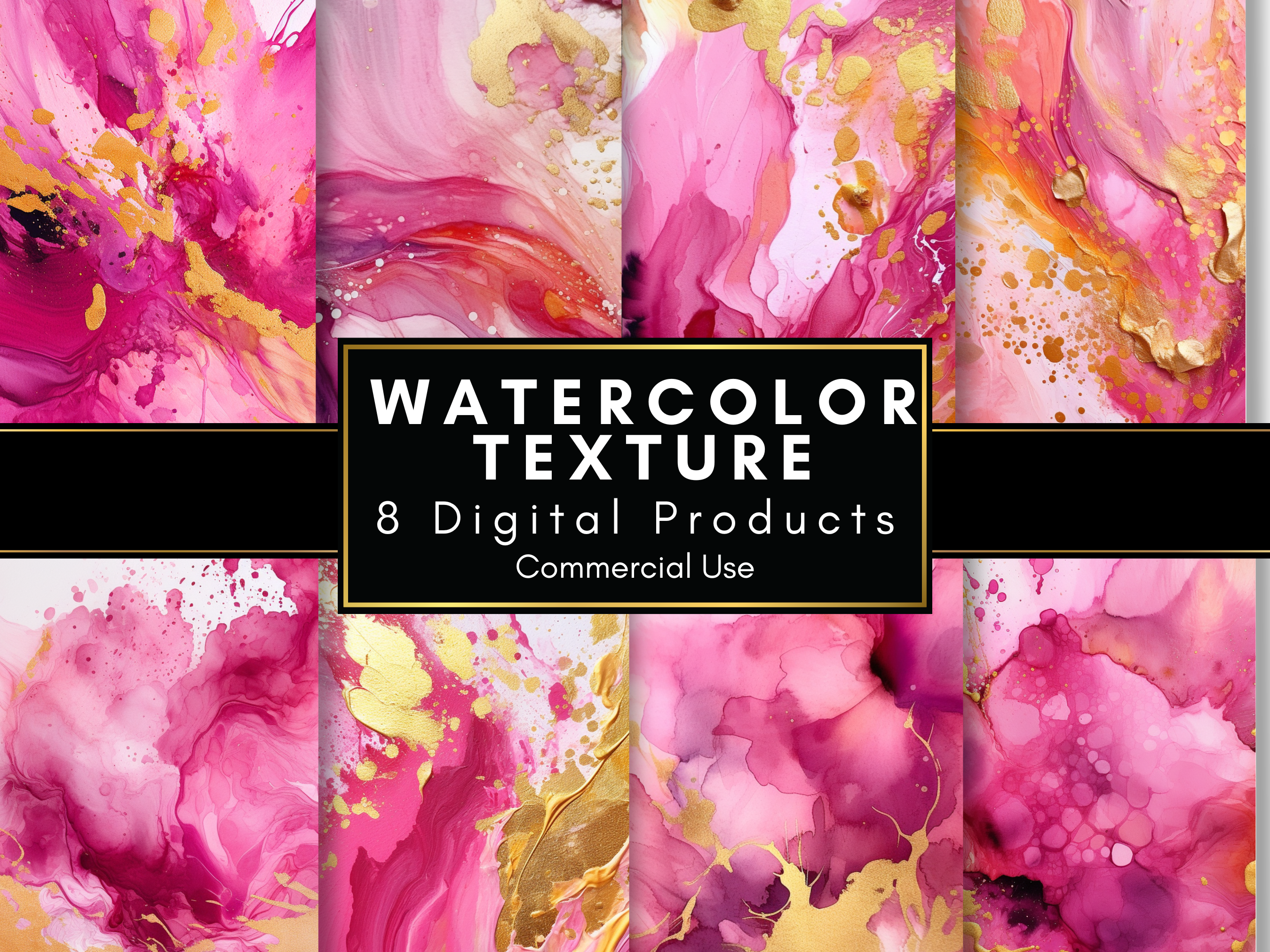 Pink Watercolor Texture Digital Paper