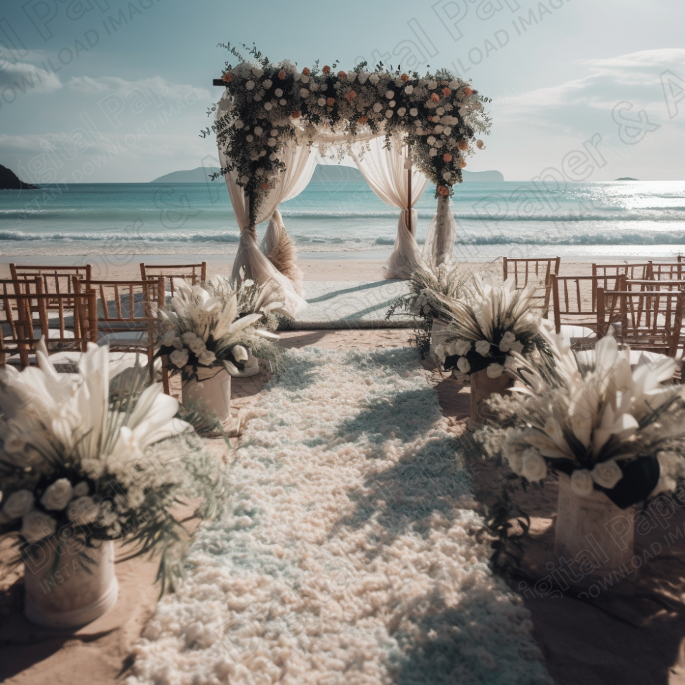 Beach Wedding Venue Stock Image
