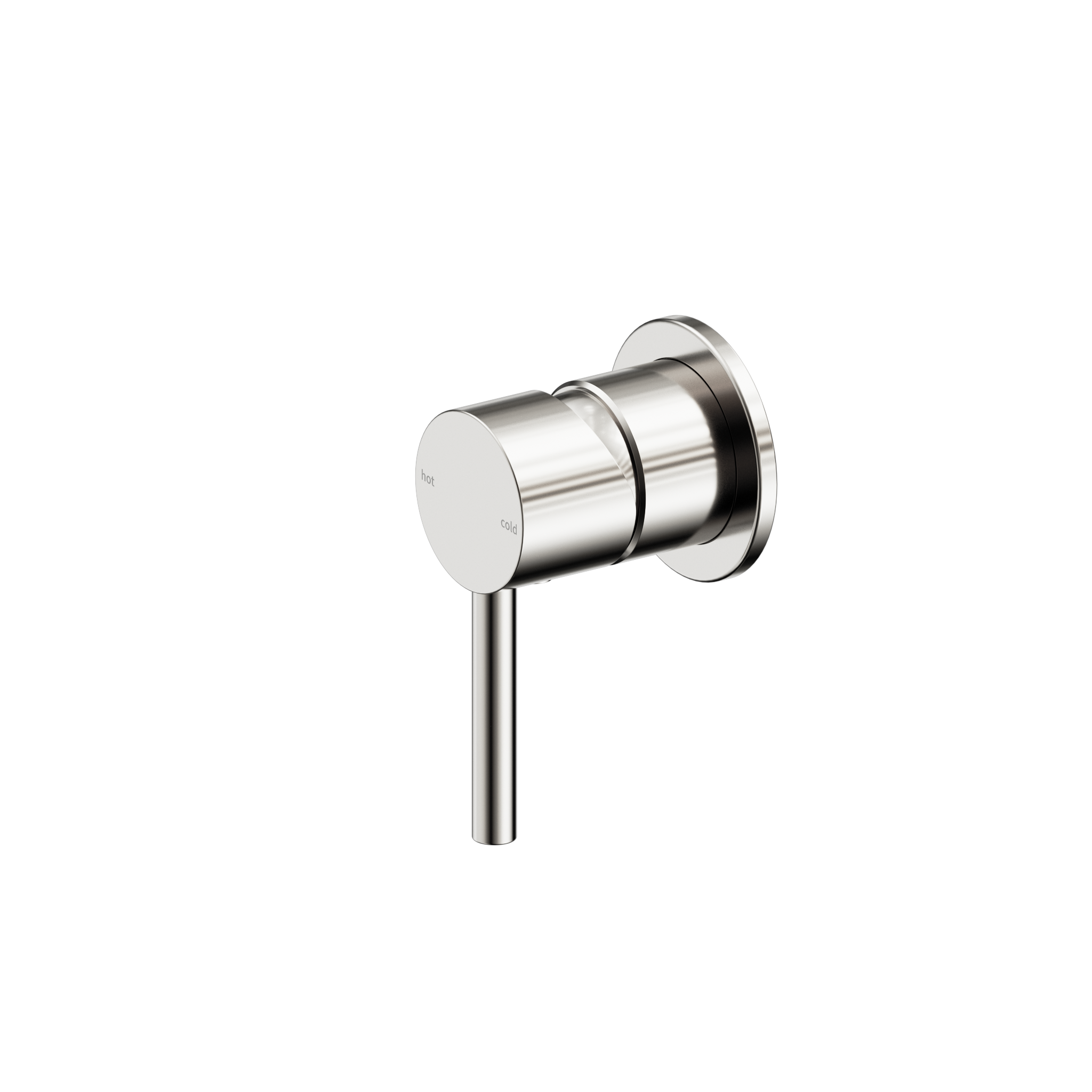 Senza Plus Shower Mixer 60mm Backplate Brushed Nickel