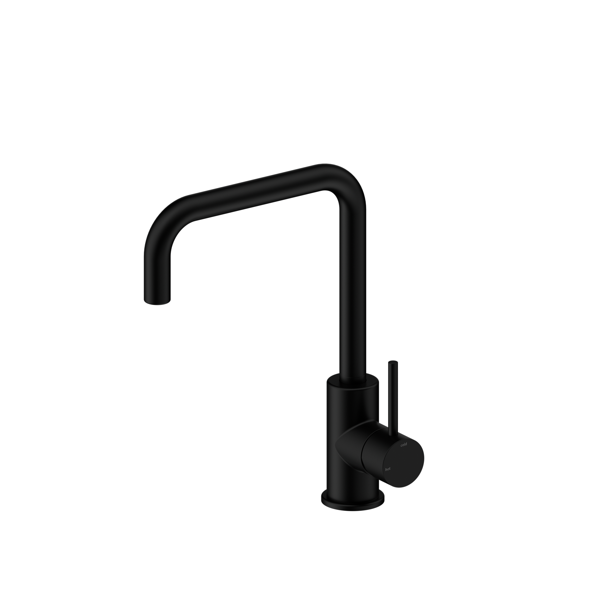 Senza Plus Square Spout Sink Mixer Matte Black