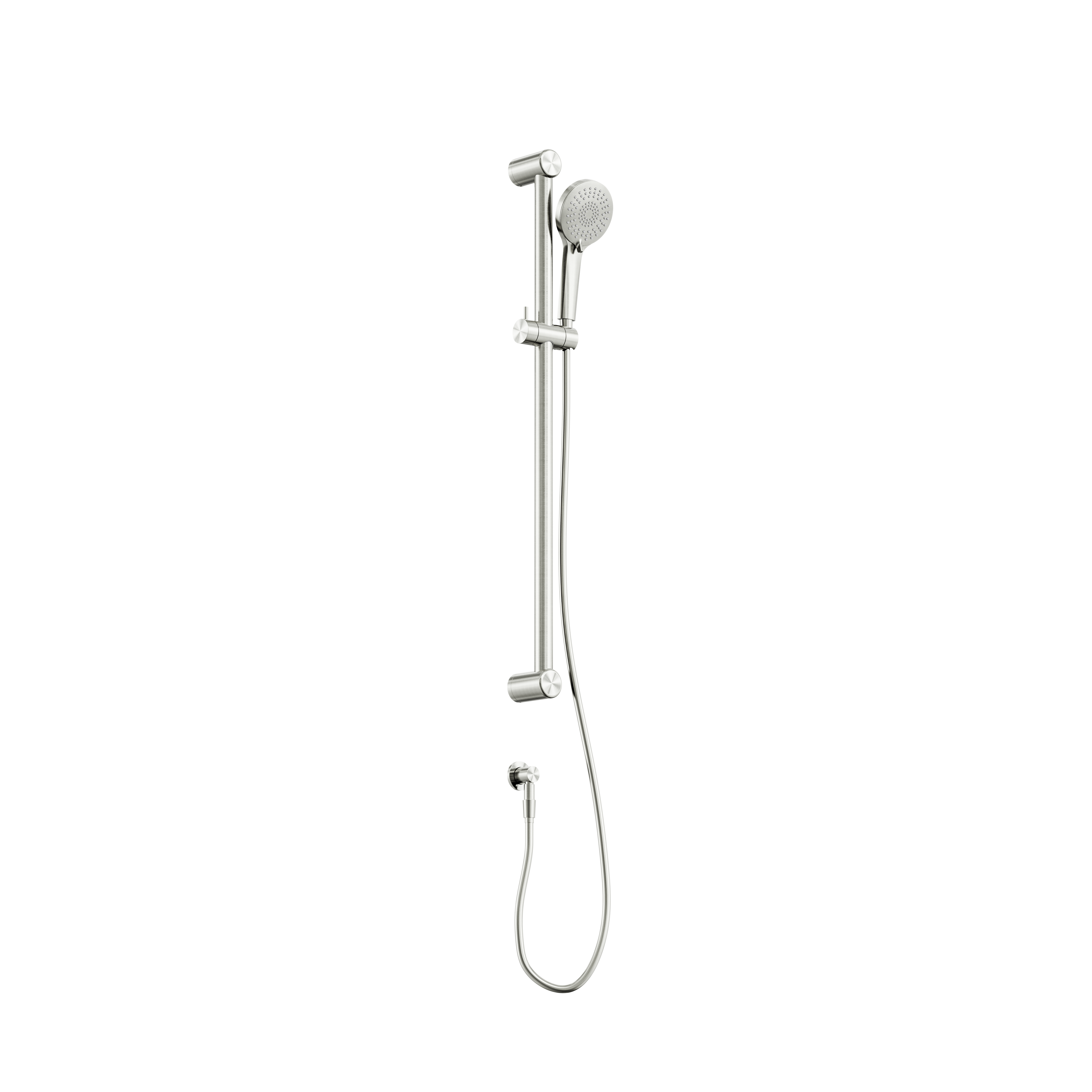 Bassini Plus Care 32mm Grab Rail And Adjustable Shower Rail Set 900mm Brushed Ni