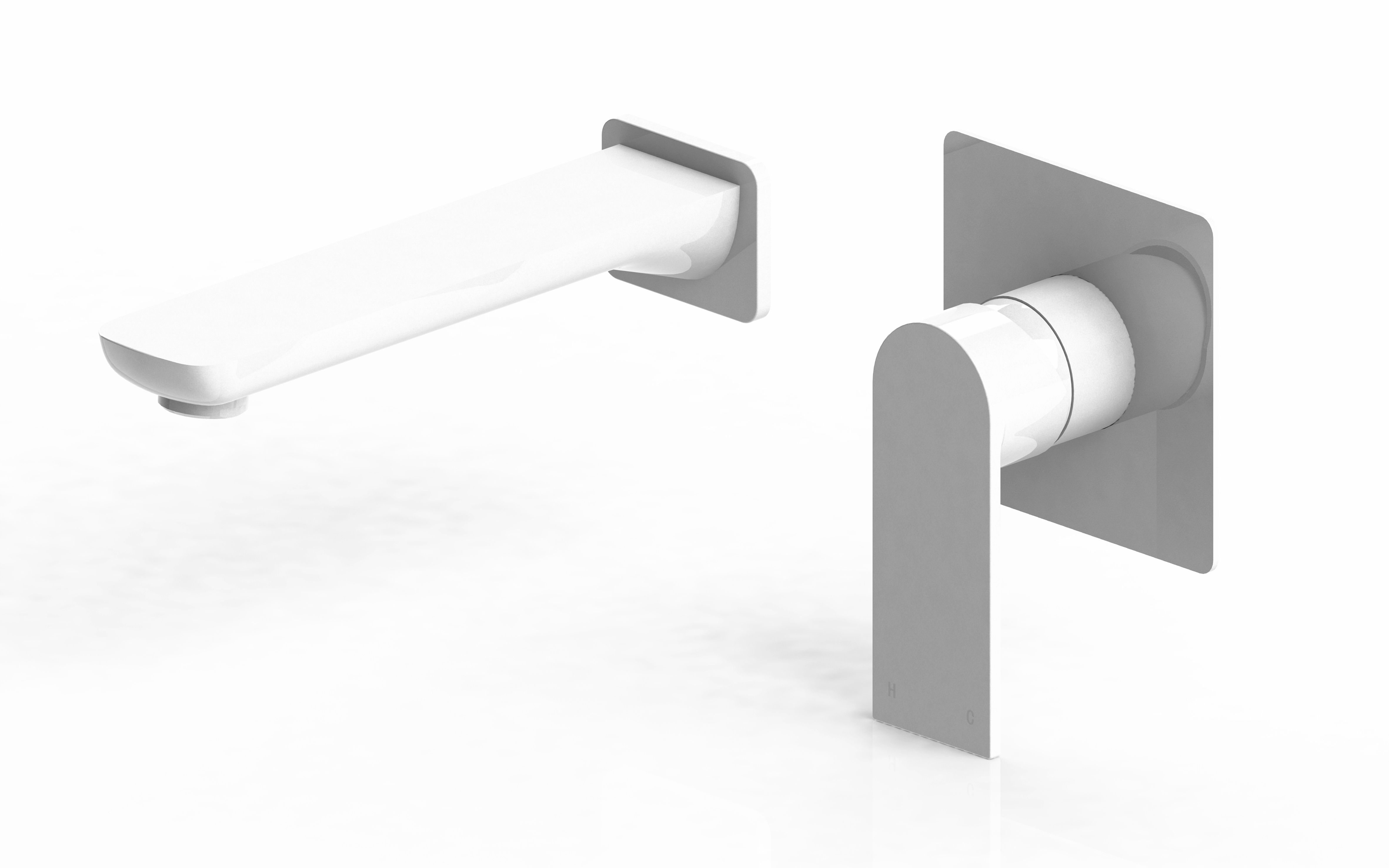 Brunetti Wall Mixer With Spout White