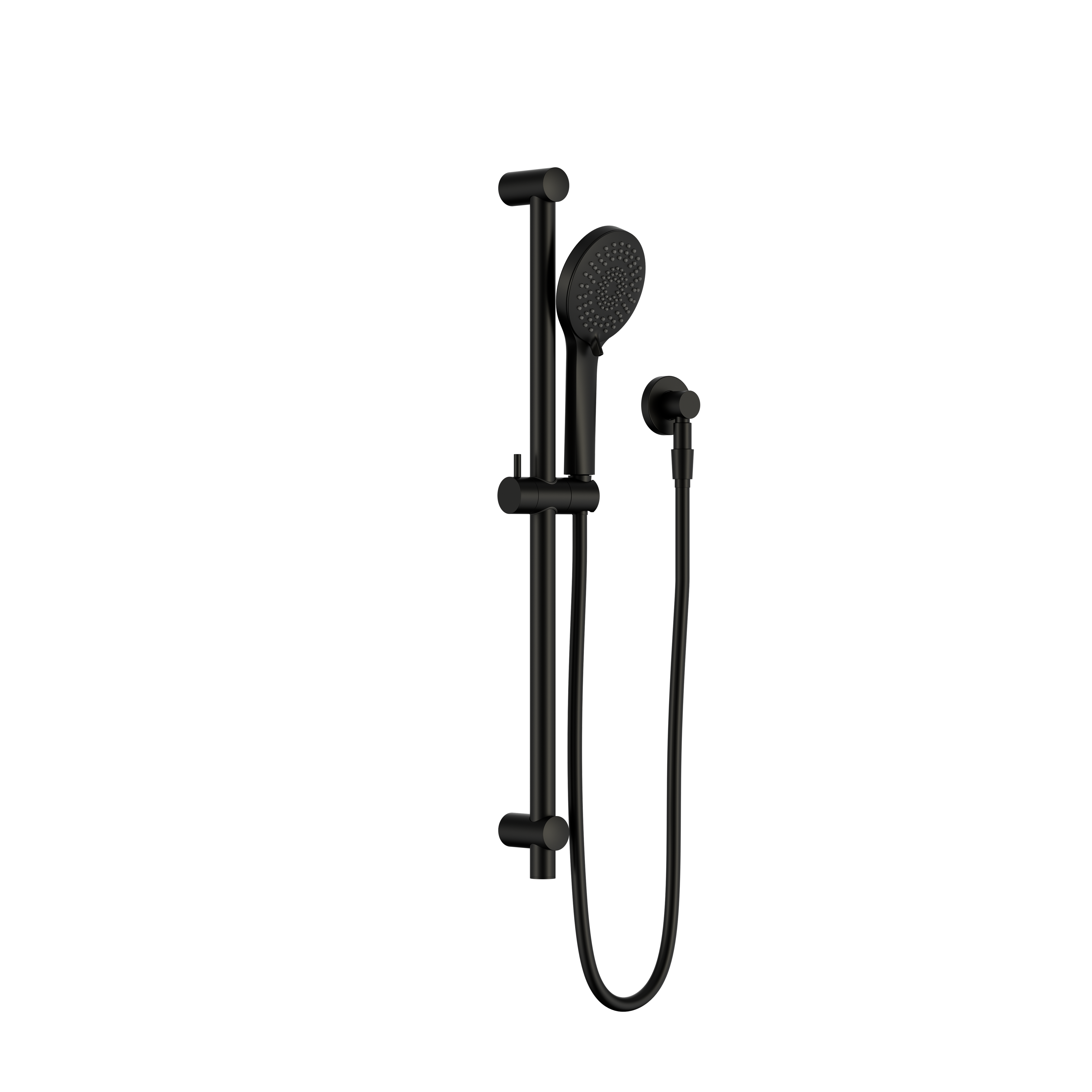 Senza Plus Rail Shower Matte Black