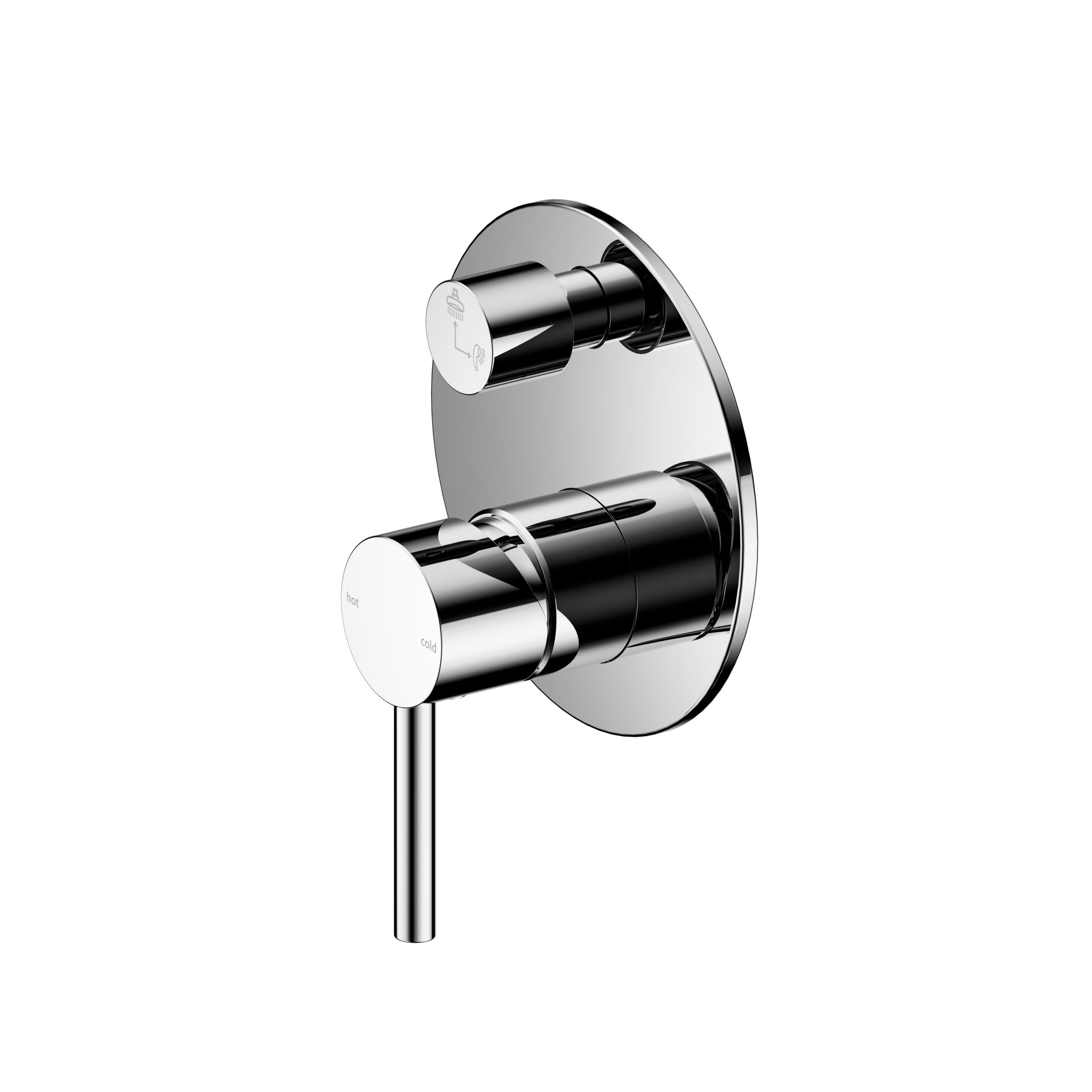 Senza Plus Shower Mixer with Diverter Chrome