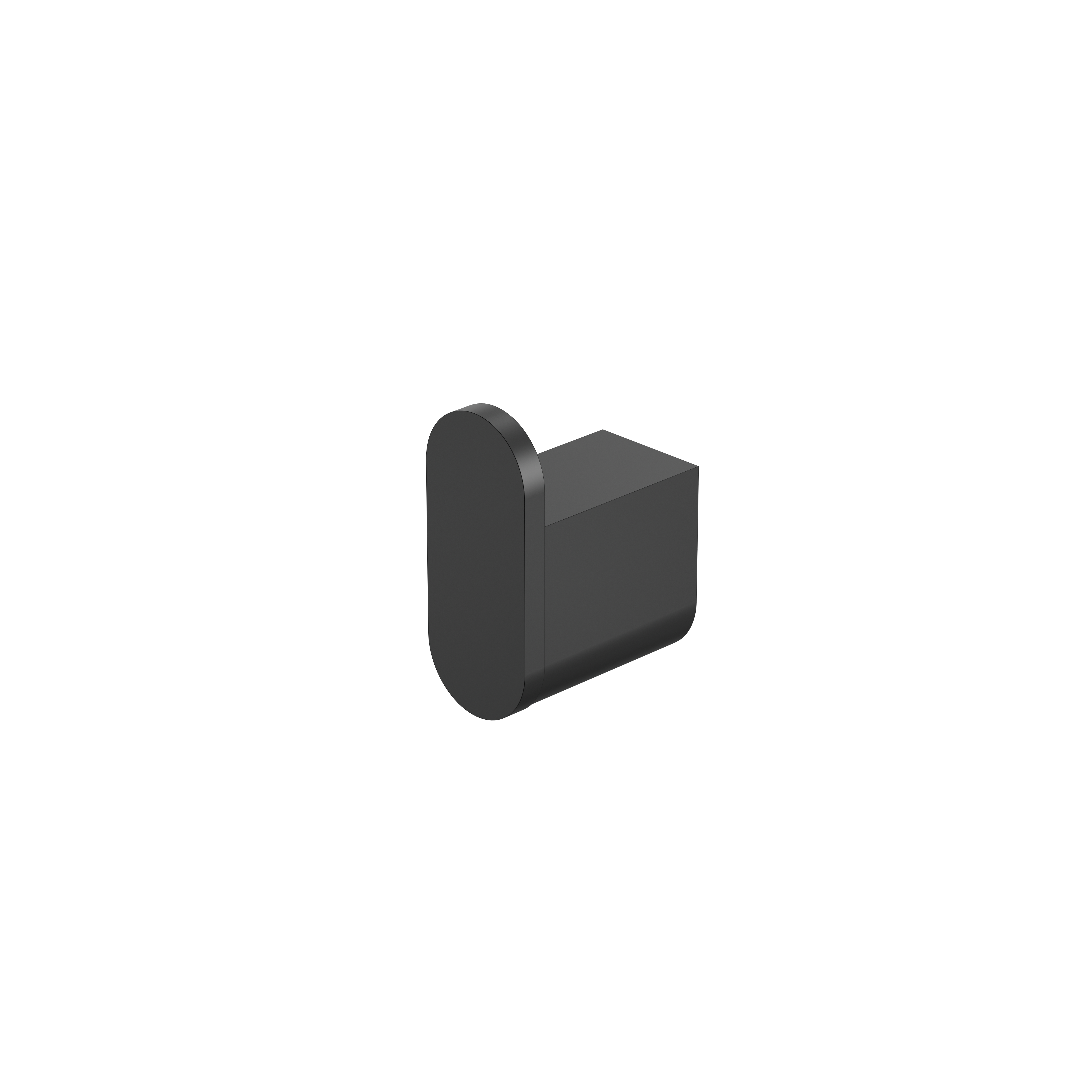 Bassini Plus Robe Hook Matte Black
