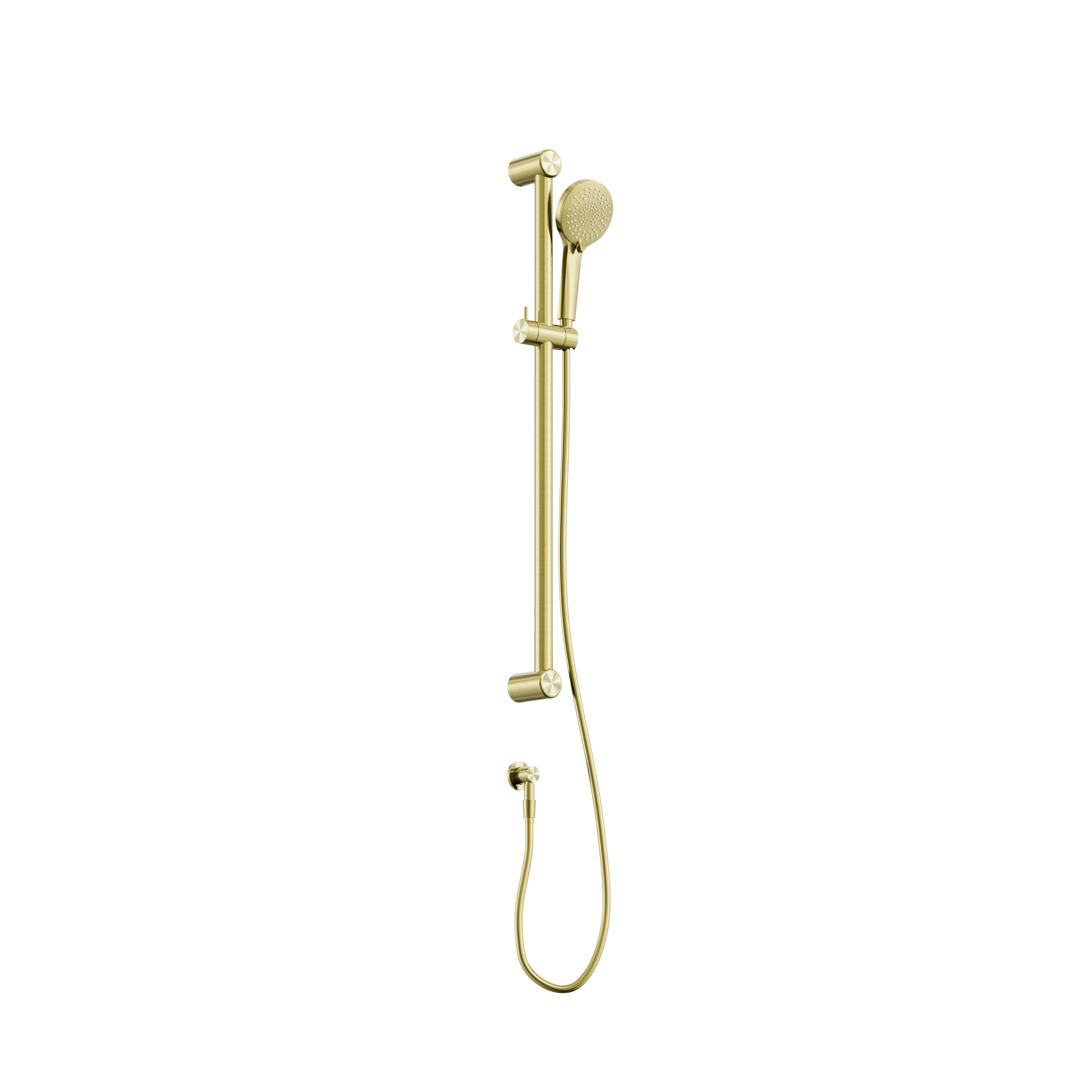 Bassini Plus Care 32mm Grab Rail And Adjustable Shower Rail Set 900mm Brushed Go