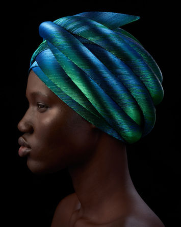 Philip Treacy photoshoot, including set design and photography, by London-based creative agency Carolina Mizrahi Studio