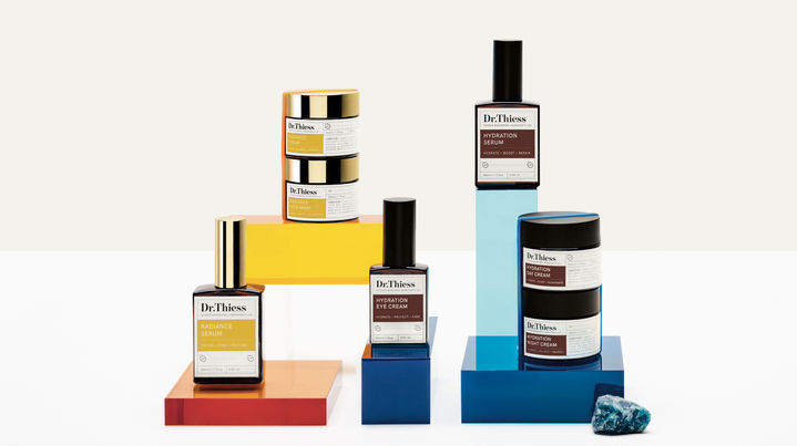 Dr. Thiess project, including art direction, production prop styling and web design, by London-based creative agency Carolina Mizrahi Studio