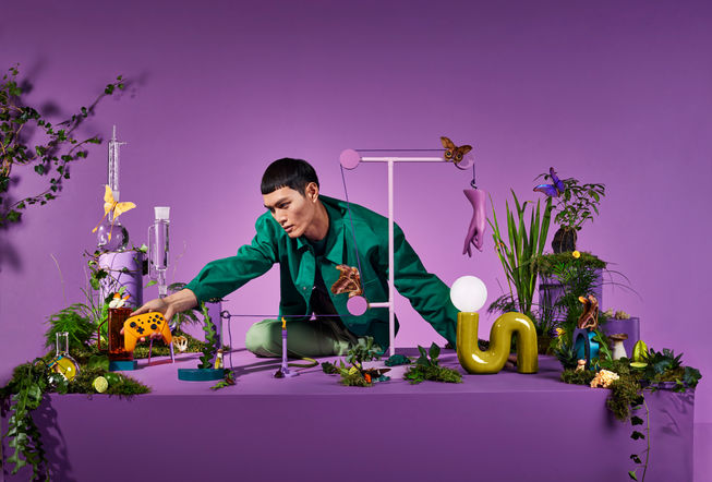 Amazon photoshoot and moving image project, including art direction, set design and prop making, by London-based creative agency Carolina Mizrahi Studio