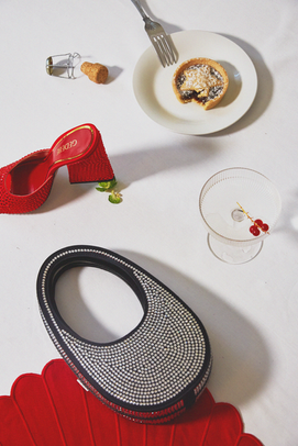 Koibird festive Christmas project, still life set design and props styling by London-based creative agency Carolina Mizrahi Studio