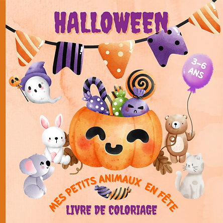 Livre de coloriage Halloween pour enfants de 3 à 6 ans 