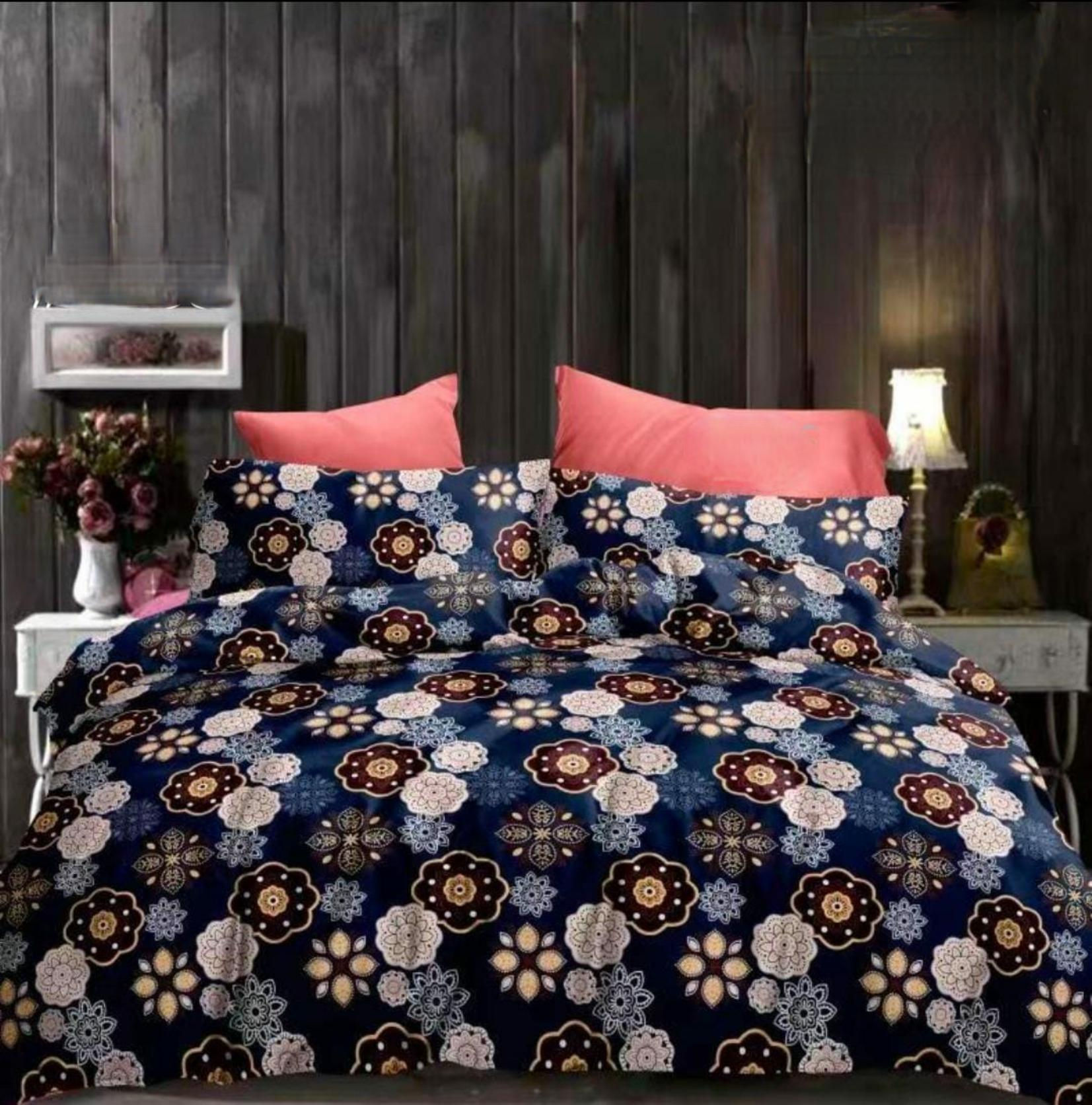 Glace cotton Double bedsheet 90*100