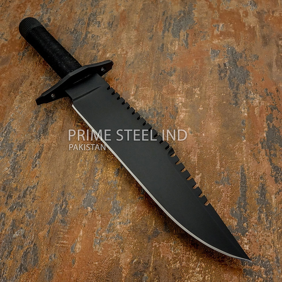 Model # PS-5379 Vietnam-Era Survival Knife is a massive Bowie knife, designed for survival, heavy-duty use