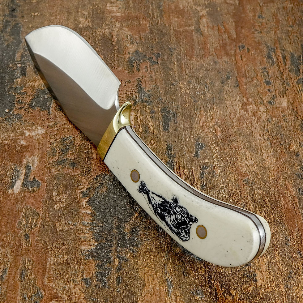 Thumbnail: Full Tang Construction, Deep belly Caper Profile