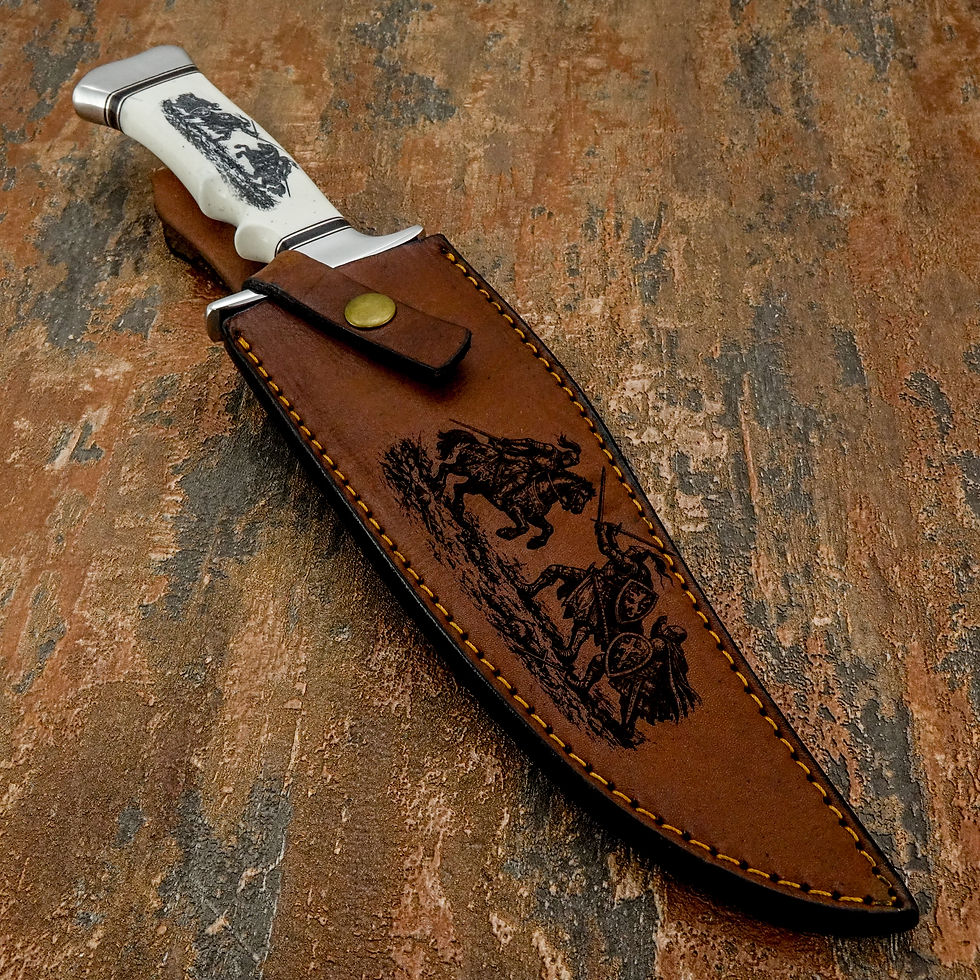Thumbnail: High quality custom grade veg tan leather sheath