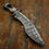 Thumbnail: A commanding full-size drop point built around a dramatic Damascus blade, Thunderhoof blends bold pattern-welded steel with a