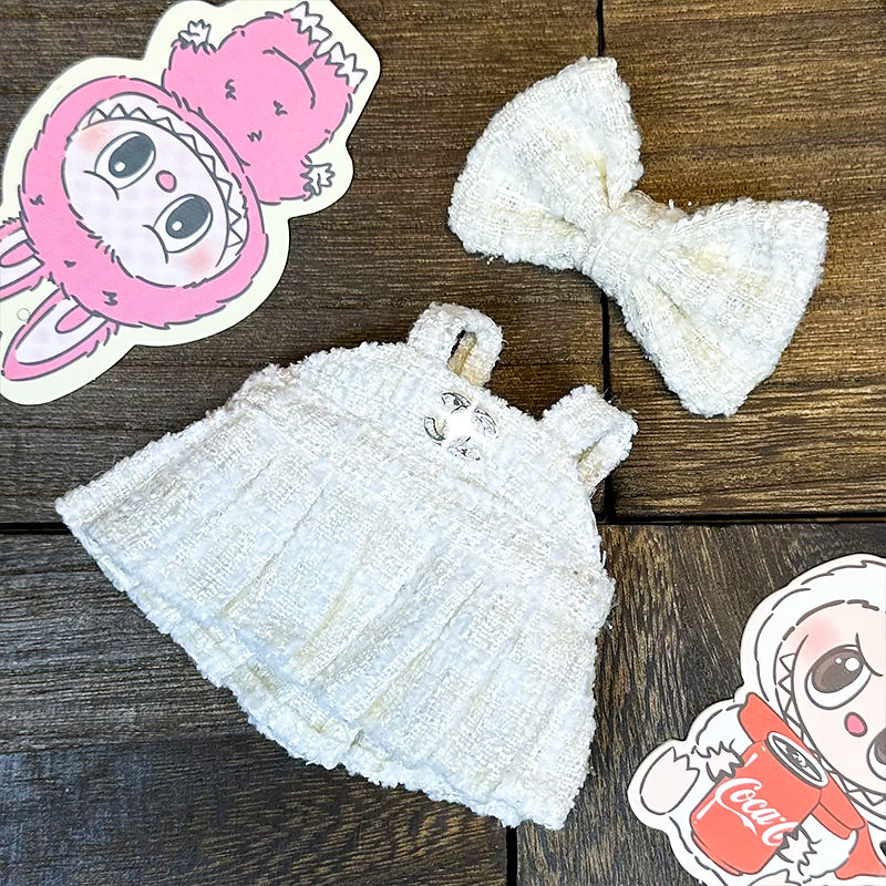 縮圖：Chanel-Style White Tweed Dress Set