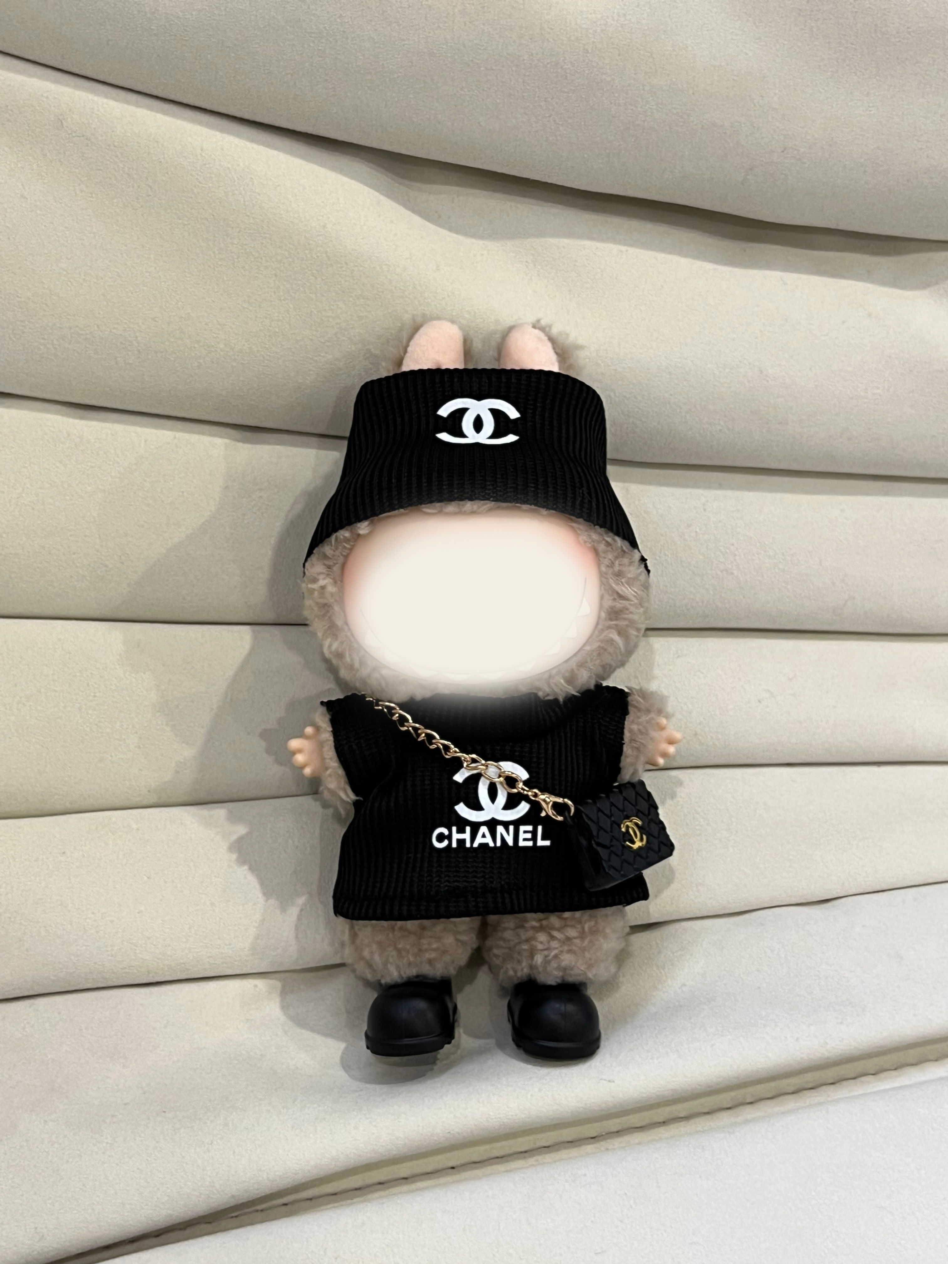 Chanel-Style Black Knit Set