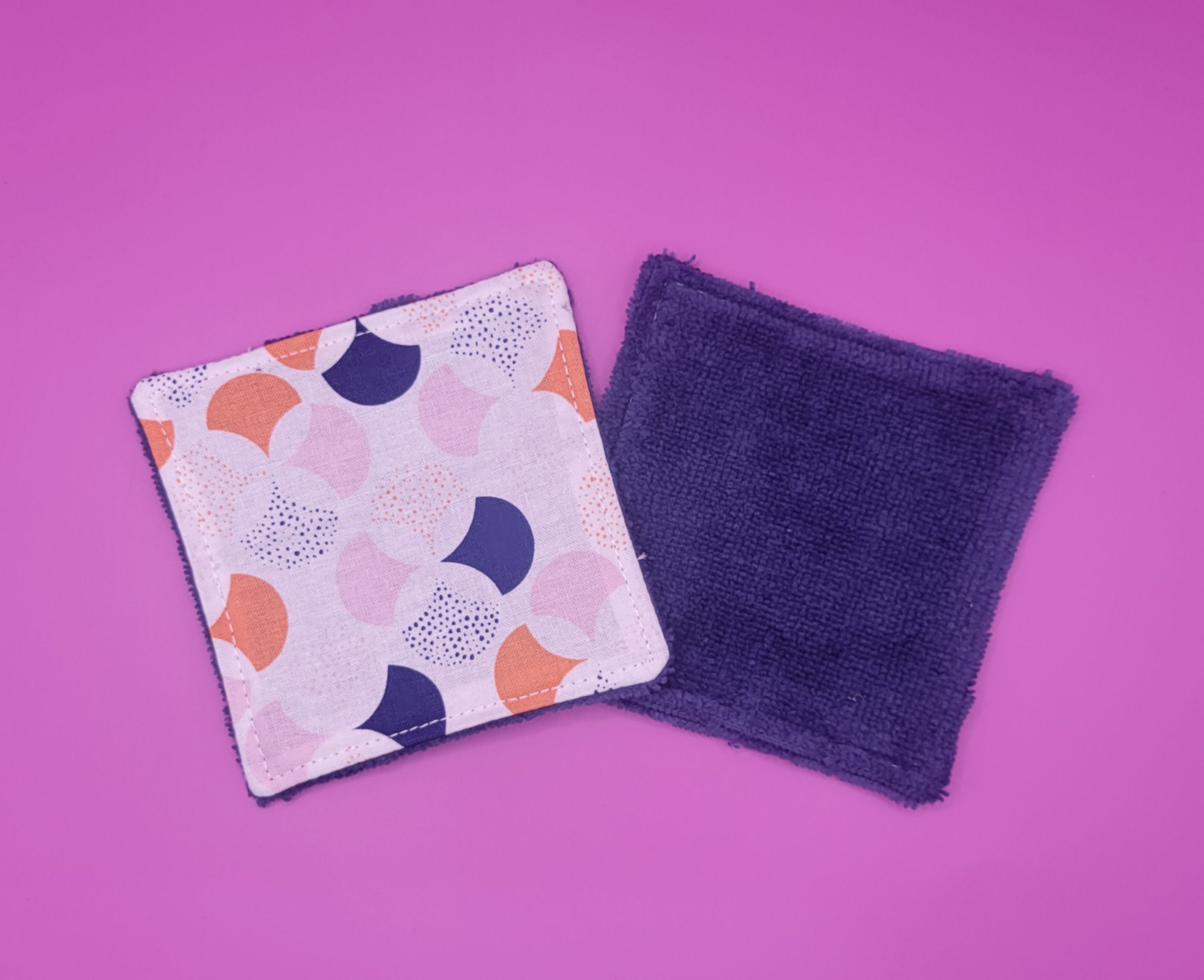 Lot de 2 cotons démaquillants 