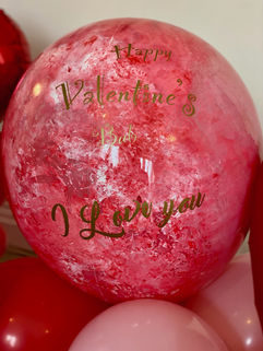 Valentine pink balloon