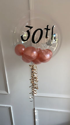 30th clear balloon